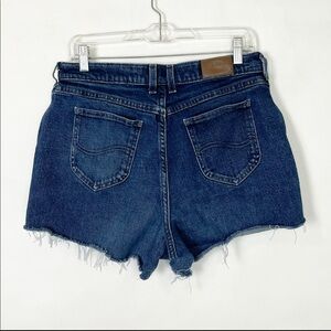 LEE Vintage High Waist Rise Cutoff Mom Shorts w30